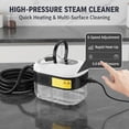 thumbnail image 5 of 2500w Handheld High-Temperature Pressurized Steam Cleaner, 6 Adjustable handheld high pressure steam cleaner portable, 4.5 Bar High-Pressure, for Kitchen, Bathroom, Windows, Car (White), 5 of 13
