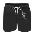 thumbnail image 4 of Mens Casual Pantalones Cortos en Forma de Corazón Impreso Cordón Bolsillo Playa, Poliéster Spandex para Primavera Verano Al Aire Libre Y Diario, 4 of 8