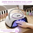 thumbnail image 4 of 288W Nail Lamp with 66 LEDs and Smart Sensor Professional Nail Dryer with 4 Timer Settings Fast Curing Light for Gel Polish Hands and Feet, 4 of 9