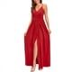 thumbnail image 2 of Vestido de Verano para Mujer, con Estampado Floral, Tirantes Finos, Informal, Bohemio, con Abertura para Playa, y Fluido. Rojo XL, 2 of 5