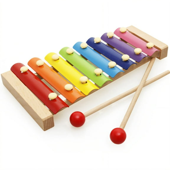 BESTSKY Xylophone,Eight-Note Xylophone Xylophone for Toddlers 1-3,Rhythm and Music Exploration Toddler Gifts,Multicolor1