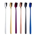 thumbnail image 2 of Ludlz 6Pcs Long Handle Spoon, Ice Tea Spoon, Premium Stainless Steel Iced Teaspoon Dessert Stirring Scoop for Mixing, Cocktail Stirring, Tea, Coffee, Milkshake, Cold Drink, 2 of 8
