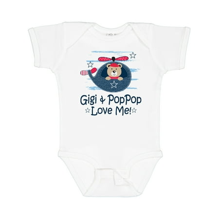 

Inktastic Gigi and PopPop Love Me Gift Baby Boy Bodysuit