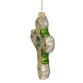 thumbnail image 4 of 5" Green and White Luck of the Irish Mercury Cross Glass Christmas Ornament, 4 of 6