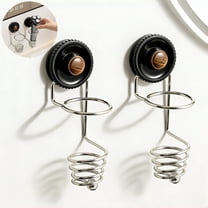 2pcs Stainless Steel Razor Holder With Suction Cups For Bathroom Storage