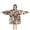 Beige And Brown-1, variant on Beige and Brown Of Leopard Print Blanket Hoodies for Kids 6-13YR Oversize Wearable Blanket Hoodies for Boys Girls Teens