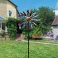 thumbnail image 1 of de 55 pulgada , estaca Vertical, de , escultura de jardín de hierro decorativa única , estilo c Baoblaze Molino de viento al aire libre, 1 of 8