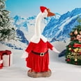 thumbnail image 1 of Santa Claus Porch Goose - Christmas Outdoor Decoration, Festive Interchangeable Costumes （A）, 1 of 3