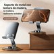 thumbnail image 3 of Soporte para Teléfono y Tablet con Base de Madera, Giratorio 360° y Ajustable, Multifuncional para Escritorio y Oficina, 3 of 7