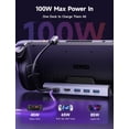 thumbnail image 5 of Upgraded Docking Station 4K@120Hz for Steam Deck OLED/ROG Ally X/Legion Go (S)/MSi Claw, 6-in-1 Steam Deck Dock with HDMI 2.1, Gigabit Ethernet, 3 USB 3.0, 100W Charge for Steam Deck LCD-HB0603, 5 of 7