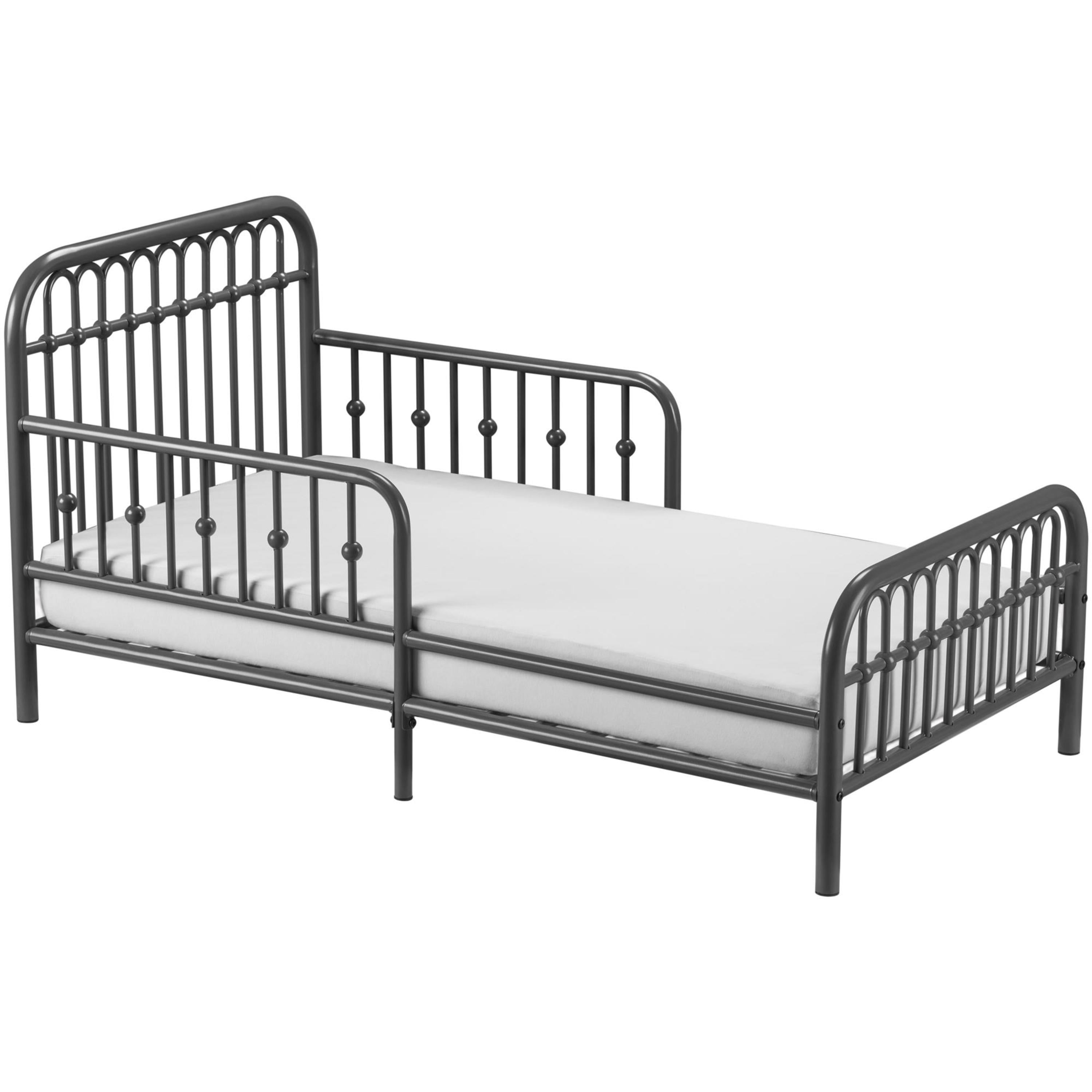 Little Seeds Monarch Hill Ivy Metal Toddler Bed, Gray