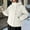 White, variant on Itsame Puffer Jackets Womens Winter Coats Pocket Solid Color Casual Zipper Button Cotton for Women Waterproof Jacket White Size XL