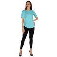 thumbnail image 5 of Inkmeso Regular Fit Solid Round NeckTop For Womens Casual Short Sleeves Soft Tee Tops, 5 of 7
