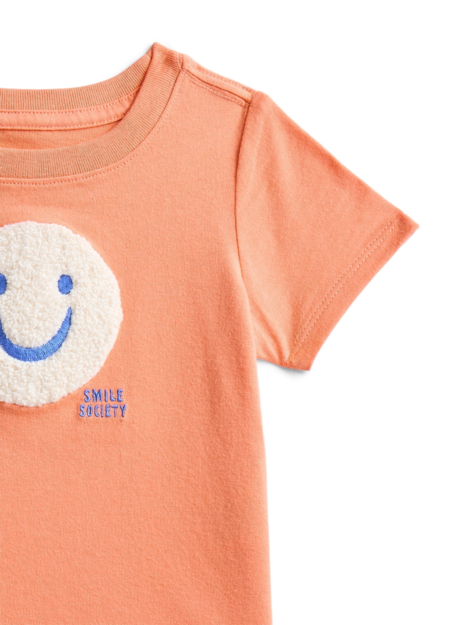 Wonder Nation Baby Boy Short Sleeve Chenille Detail T-Shirt, Sizes 0-24 Months