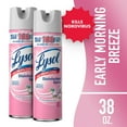 thumbnail image 3 of (4 pack) Lysol Disinfectant Sanitizing Antibacterial Spray for Deodorizing, Early Morning Breeze, 19 fl oz, 2 Pack, 3 of 14