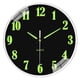 thumbnail image 2 of Reloj De Pared De Plástico Reloj de pared luminoso personalizado de 8 pulgadas, silencioso, decorativo, moderno, para decoración del hogar (negro, 1 unidad) JASKFLY, 2 of 8