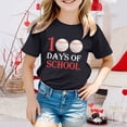 thumbnail image 2 of Icvfdpl T-Shirts Filles Rentrée Scolaire, Imprimé Garçon Col Rond Manches Courtes T-Shirt Haut Confortable Quotidien 12-13 Ans, 2 of 4