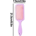 thumbnail image 4 of Paddle Hair Brush with Soft Bristles Scalp Massage Cushion for Thick Curly Wet and Dry Hair Purple, 4 of 4
