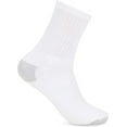 thumbnail image 4 of Big & Little Kids Lightweight Cotton Crew Socks Bulk, Homeless Donation Cheap, Wholesale Sock (144 Pairs White Little Kids/Gray Heel and Toe), 4 of 5