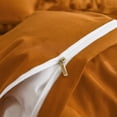 thumbnail image 2 of Move Over Burnt Orange Duvet Cover Set King Terracotta Bedding Sets Ball Fringe Pattern Washed Microfiber No Filling, 2 of 8