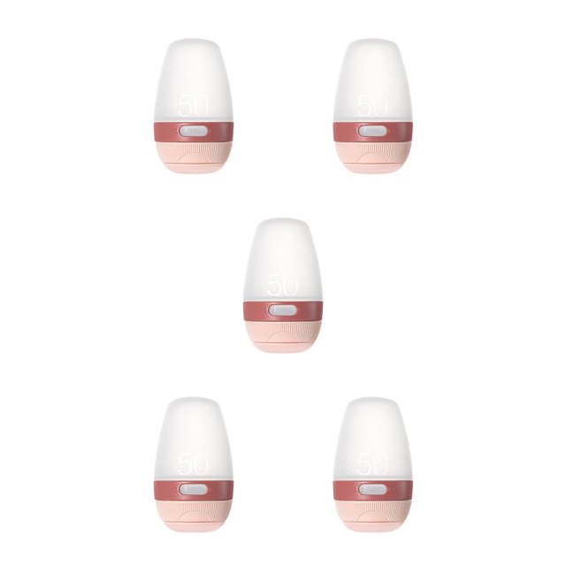 Wosthever Botella vacía para apretar, dispensador de silicona de plástico, botella de viaje recargable portátil con tapa, 50 ml, rosa Rosado 50ML 5piezas Wosthever CBP166408