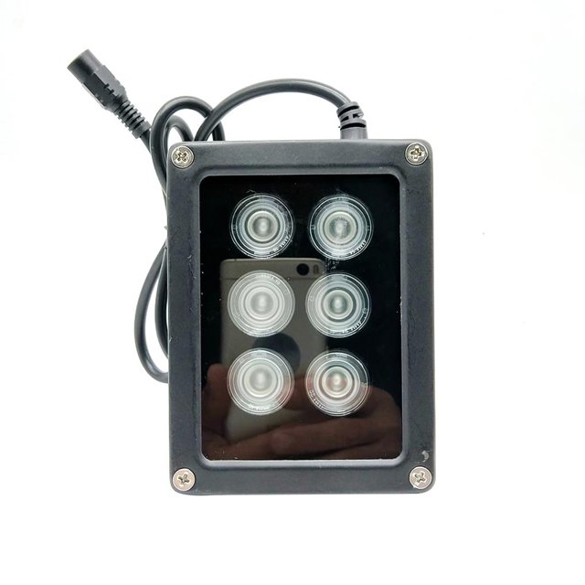 Luz De Relleno Infrarroja De Seguridad Luz Infrarroja Impermeable Luz De Inundación Infrarroja Ir De Gran Angular De 8-90 Grados Para Exteriores E Interiores Advancent EL006314-00