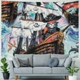thumbnail image 4 of Orinice Pirate Cat Tapestry Wall Hanging Unique Style Graphic Tapestries Home Wall Decor for Living Room Bedroom Apartment Farmhouse Dorm Wall Art 50x40inch, 4 of 6