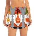 thumbnail image 2 of Salouo Hello Fall Gnomes Print Women's 2 in 1 Running Shorts Double-Layer Shorts Athletic Workout Gym Yoga Shorts Running Shorts for Women-Medium, 2 of 7