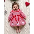 thumbnail image 5 of Loicainy Baby Toddler Girl Christmas Dress 12 18 24 Months 2T 3T 4T 5T Smocked Doll Collar Long Sleeve Plaid Dresses, 5 of 9