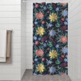 thumbnail image 2 of Pioneer Flower Floral Print Pattern Shower Curtain 36"x72" ,Bathroom Decorative Shower Curtains Set with 12 Hooks,Modern Waterproof Washable Shower Curtain, 2 of 6