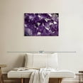 thumbnail image 2 of Elephant Stock Purple Amethyst Crystal Wall Art - Horizontal Canvas Wall Art - Living Room Wall Decor - Nature Canvas - Gray And Purple Decor - 30" x 20", 2 of 8