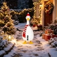 thumbnail image 6 of AZXY Christmas Porch Goose Outfit, 23‑Inch Goose Costume for Porch Goose, Goose Clothes for Cement Plastic Lawn Goose Statue, Goose Clothing Accessory, Christmas Decor for Yard Lawn Patio Garden, 6 of 8