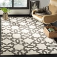 thumbnail image 3 of SAFAVIEH Dhurrie Toria Geometric Moroccan Wool Area Rug, Ivory/Grey, 8' x 10', 3 of 3
