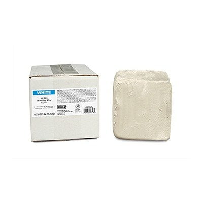 46318R Air Dry Clay, 25-Pound, White, Use to sculpt, hand model, or throw on a pottery's