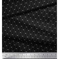 thumbnail image 3 of Soimoi Black Cotton Duck Fabric Dots & Star Print Fabric by the Yard 42 Inch Wide, 3 of 3
