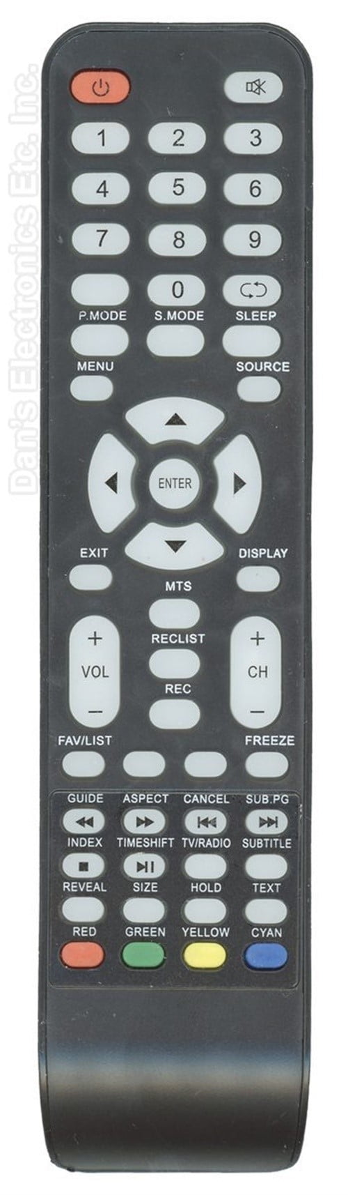 Anderic Generics RRLED1930A For Curtis TV Remote Control