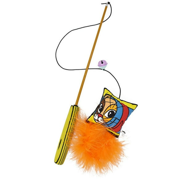 Three-section telescopic funny cat stick - voyeur cat Toys Pets Plush Toys Pet Plush Solid Resistance To Bite Playable Pet Toy