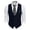 Navy blue, variant on HAOMEILI Men's Suit Vest Business Formal Dress Waistcoat Vest with 3 Pockets for Suit or Tuxedo