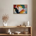 thumbnail image 3 of Abstract Geometric Artwork Horizontal Canvas Wall Art with Lightweight Foam Frame - Durable and Ready to Hang, Modern Decorative Print for Living Room, Bedroom, Or Office, 3 of 7