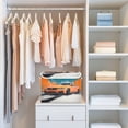 thumbnail image 5 of Iauyy Large Storage Box with Lid - Foldable Home Storage Bins for Clothes Toy Holiday Decor, Orange Color (42*32*30cm), 5 of 6