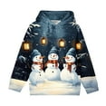 thumbnail image 5 of Girls Sweatshirt Pullover Crewneck Oversized Pullover Cotton Clothes Printed Long Sleeves Tops Casual Fleece Sweater with Pocket Fall Winter Warm Sweatshirts Kids Hoodies, 5 of 6