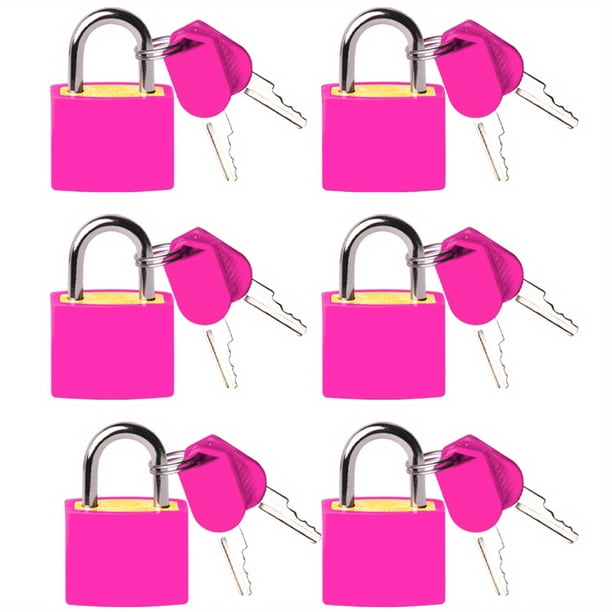 6 uds Mini candado 23MM cerradura de gabinete de bloqueo de equipaje para casillero de gimnasio de dormitorio escolar
