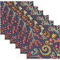 thumbnail image 6 of Coolnut Retro and Elegant Bohemia Cloth Napkins Set of 1, Durable Printed Washable Table Napkins for Valentines, Weddings, Dinners Parties Home Decor, 20 x 20 Inch Washcloth Gift, 6 of 7