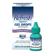Refresh Optive Gel Drops Lubricant Eye Gel, 0.33 Fl Oz (Pack of 1) Sterile