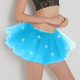 thumbnail image 4 of Gbsyewxs Skirts For Women Layered Patchwork Tutu Tulle Led Dance Performance Mini Skirt Women'S Skirts Blue, 4 of 4