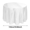 thumbnail image 3 of Solid Color Cloth For Dining Restaurant Party Banquet Event Polyester Cover Washable And Tablecloth to Color for Kids Tablecloth with Flannel Backing Outdoor Tablecloth Camping Cover Teal And, 3 of 4