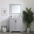 thumbnail image 2 of Pemberly Row Traditional 30" Single Quartz Top Bathroom Vanity in Gray, 2 of 15