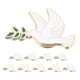 thumbnail image 1 of 10 broches para solapa de mujer: elegante broche de paloma de la paz con rama de olivo - insignia metálica para solapa de chaquetas, suéteres y bufandas, 1 of 7