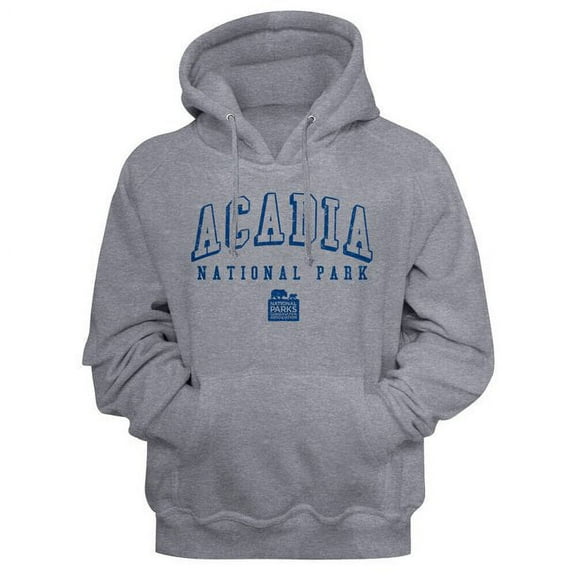 National Parks Acadia Np Collegiate Graphite Heather Adult T-Shirt