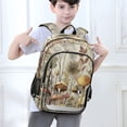 thumbnail image 6 of Backpack 12.9 *5.1 * 17.7 Inches Outing Backpack, Shopping Backpack, Travel Backpack Gray Mushroom, 6 of 7